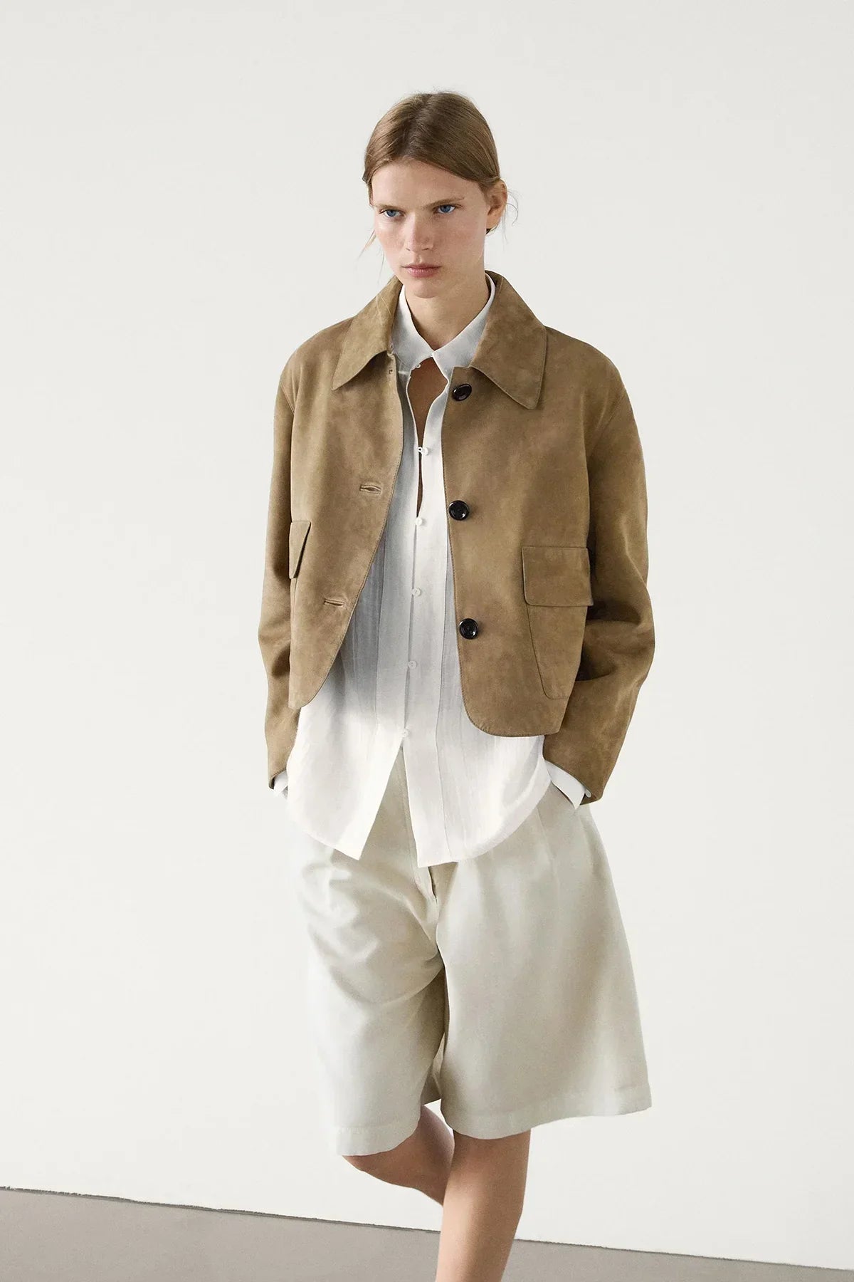 Cropped Suede Jacket | Timeless & Chic | Perfect for Everyday Elegance