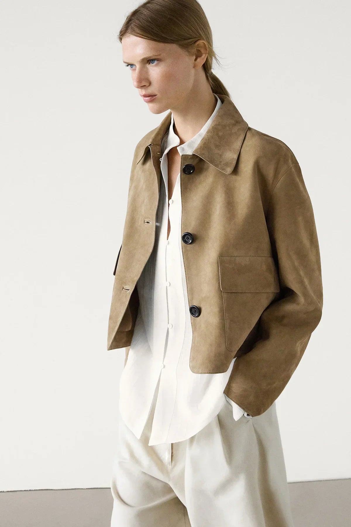 Cropped Suede Jacket | Timeless & Chic | Perfect for Everyday Elegance