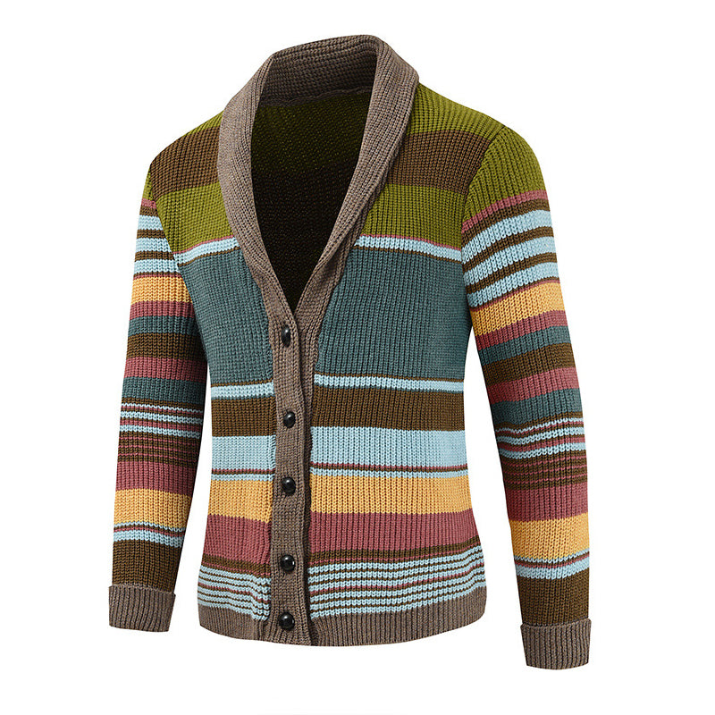 Men's cardigan jacket | Contrasting lapels