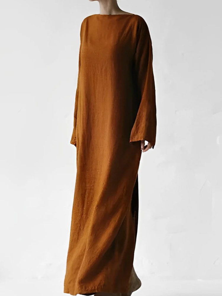 Anouk | Women’s Long Linen Dress | Minimalist & Elegant