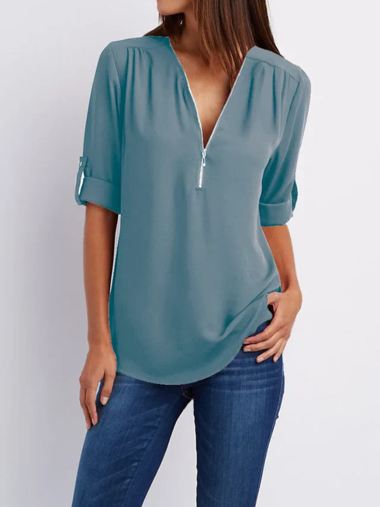 Noelle | Women’s Blouse | Elegant V-Neck