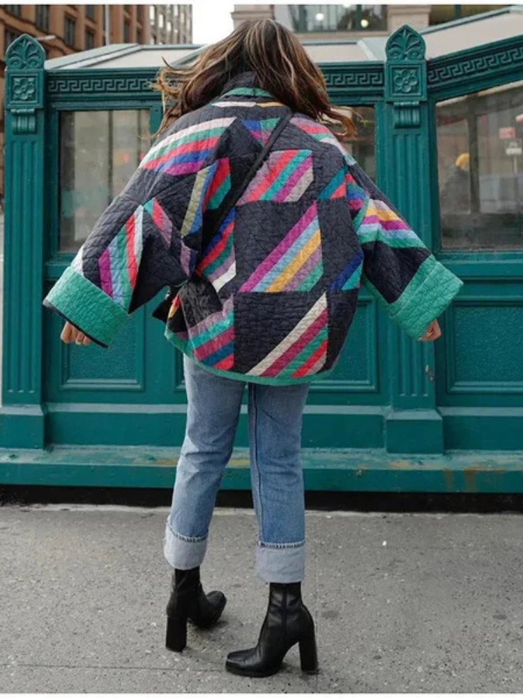 Nova | Women’s Vintage Jacket | Multicoloured & Eye-Catching