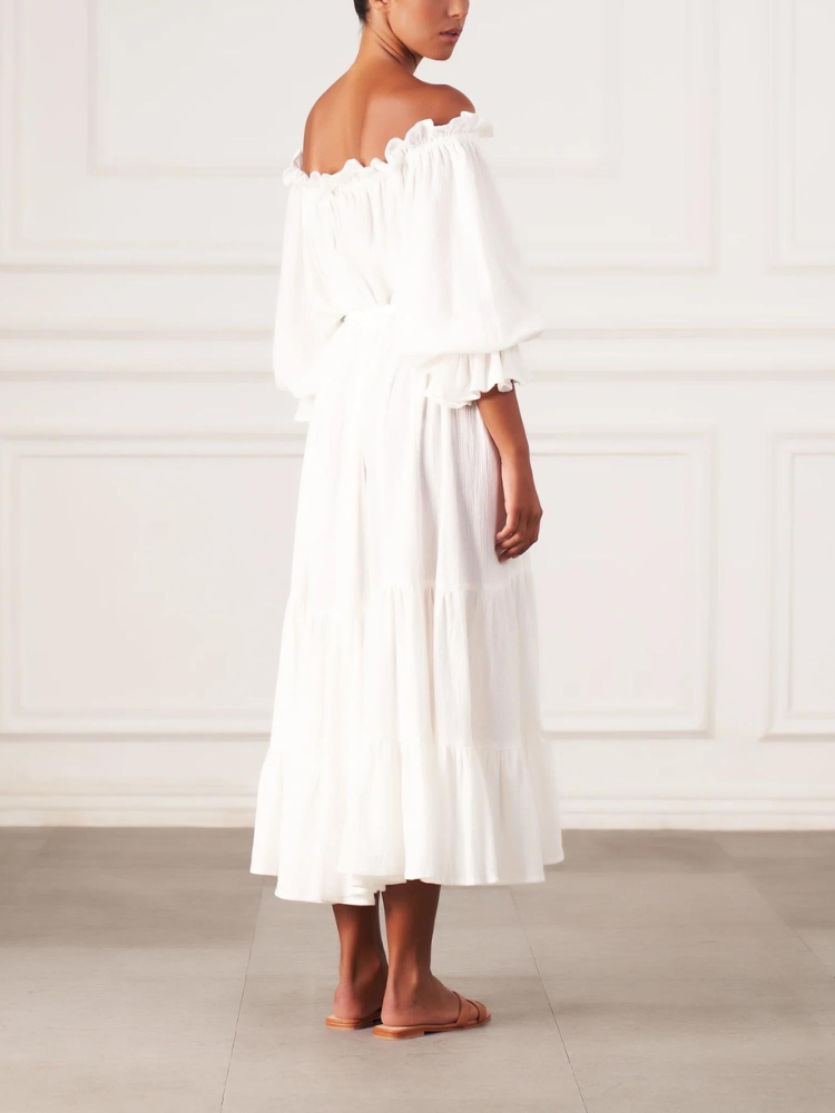 Emmaline | Women’s Cotton Gown | Vintage-Inspired and Romantic