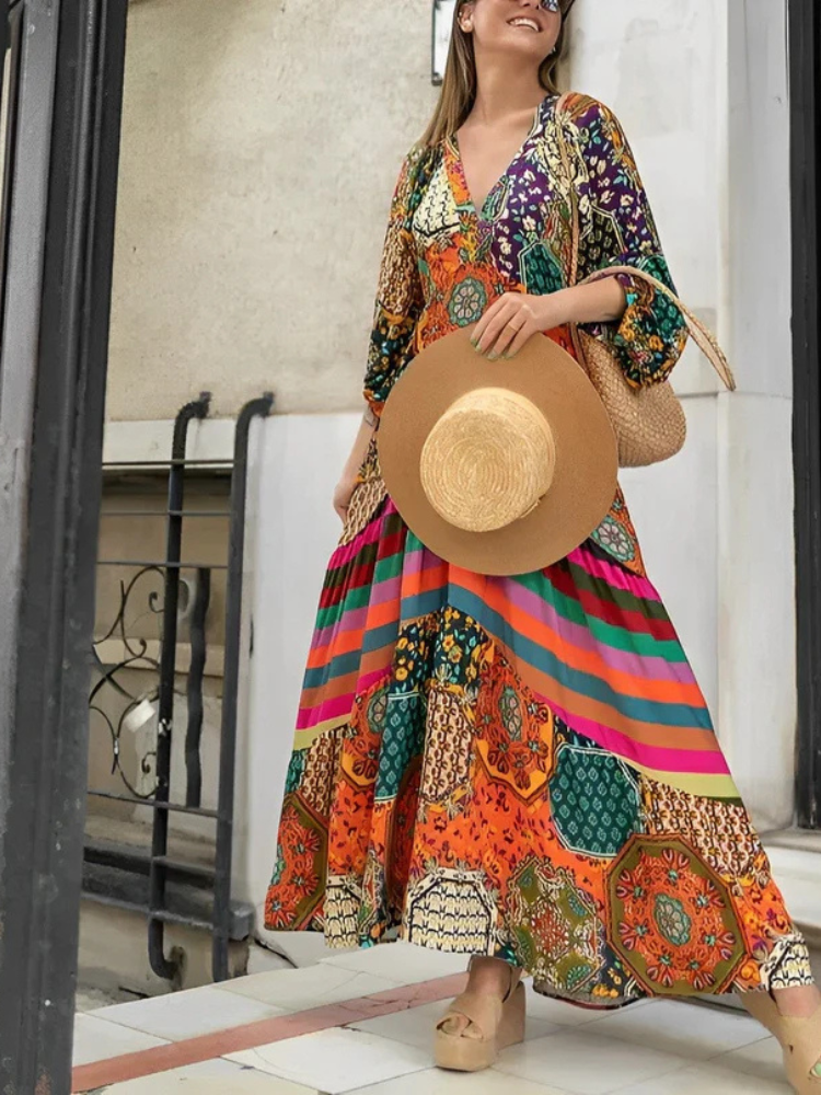 Mirella | Women’s Boho Maxi Dress | Bold & Beautiful