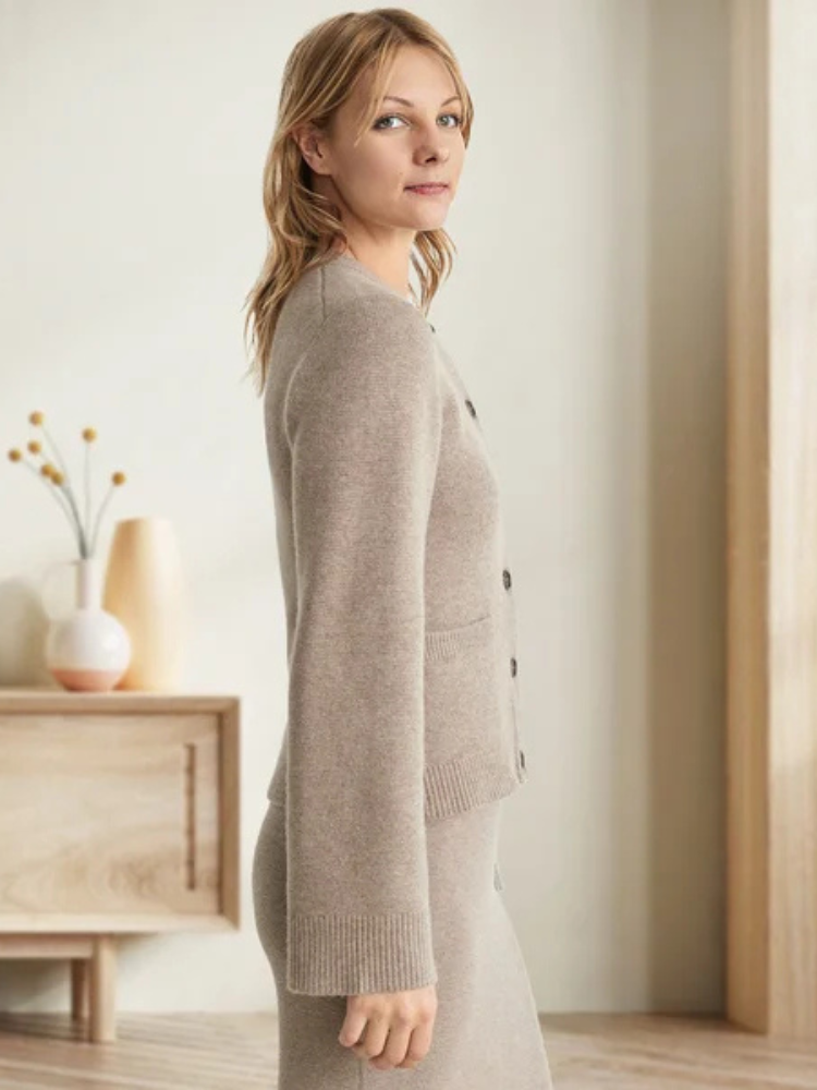 Mireille | Women’s Cardigan | Button-Front Soft Knit Elegance