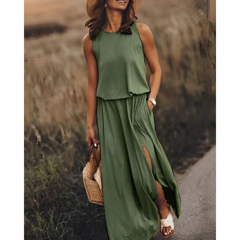 Brioni | Women’s Sleeveless Maxi Dress | Effortless Elegance
