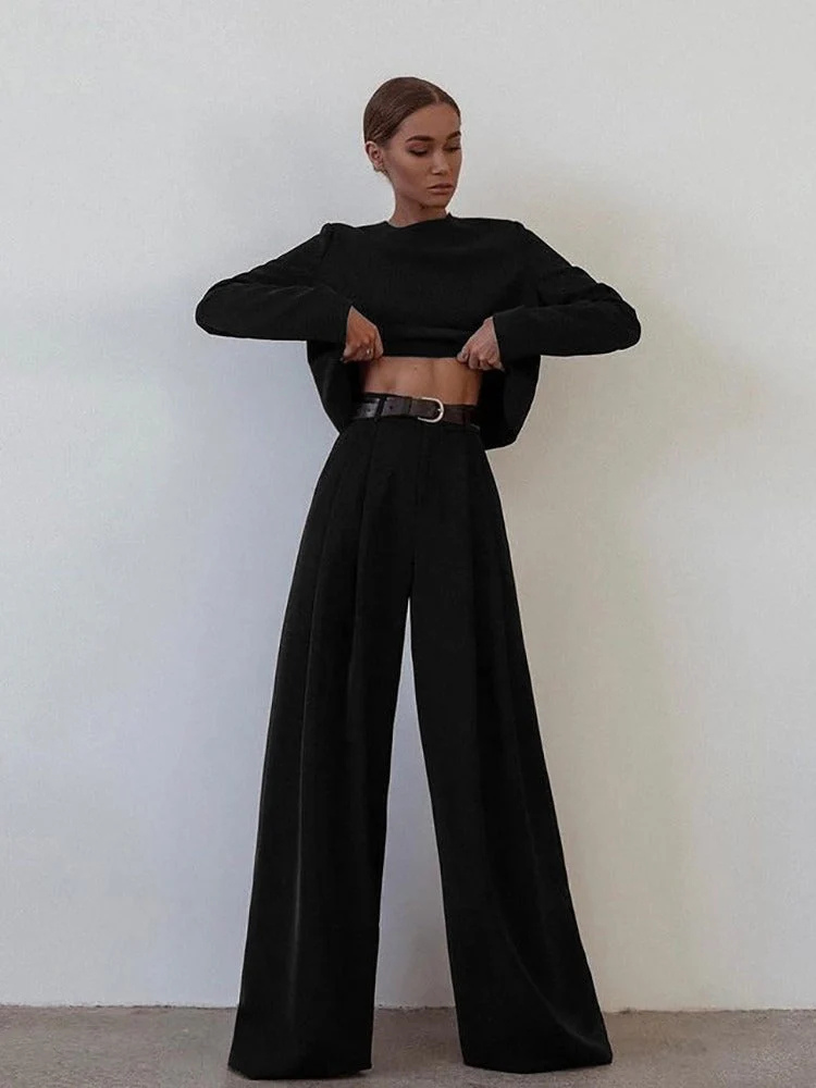 Mirella | Women’s Two-Piece Set | Wide-Leg