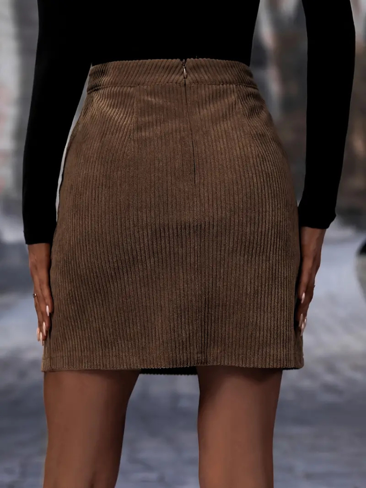 Celina | Women’s Skirt | Textured Corduroy Chic Fit