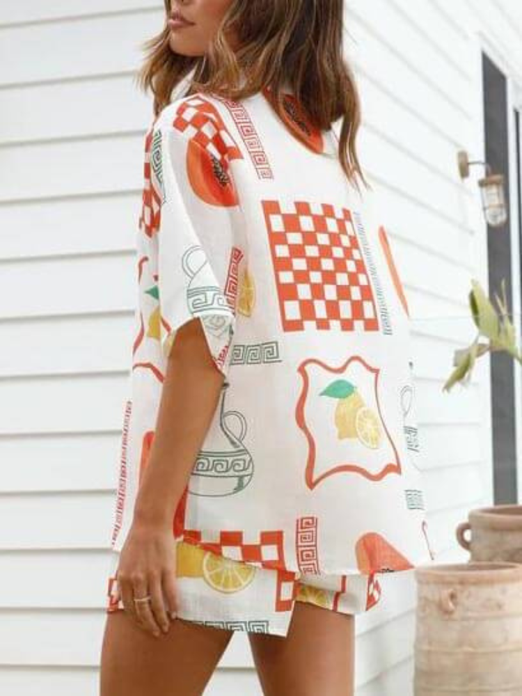 Issey | Women’s Printed Set | Tie-Waist and Breathable Fabric
