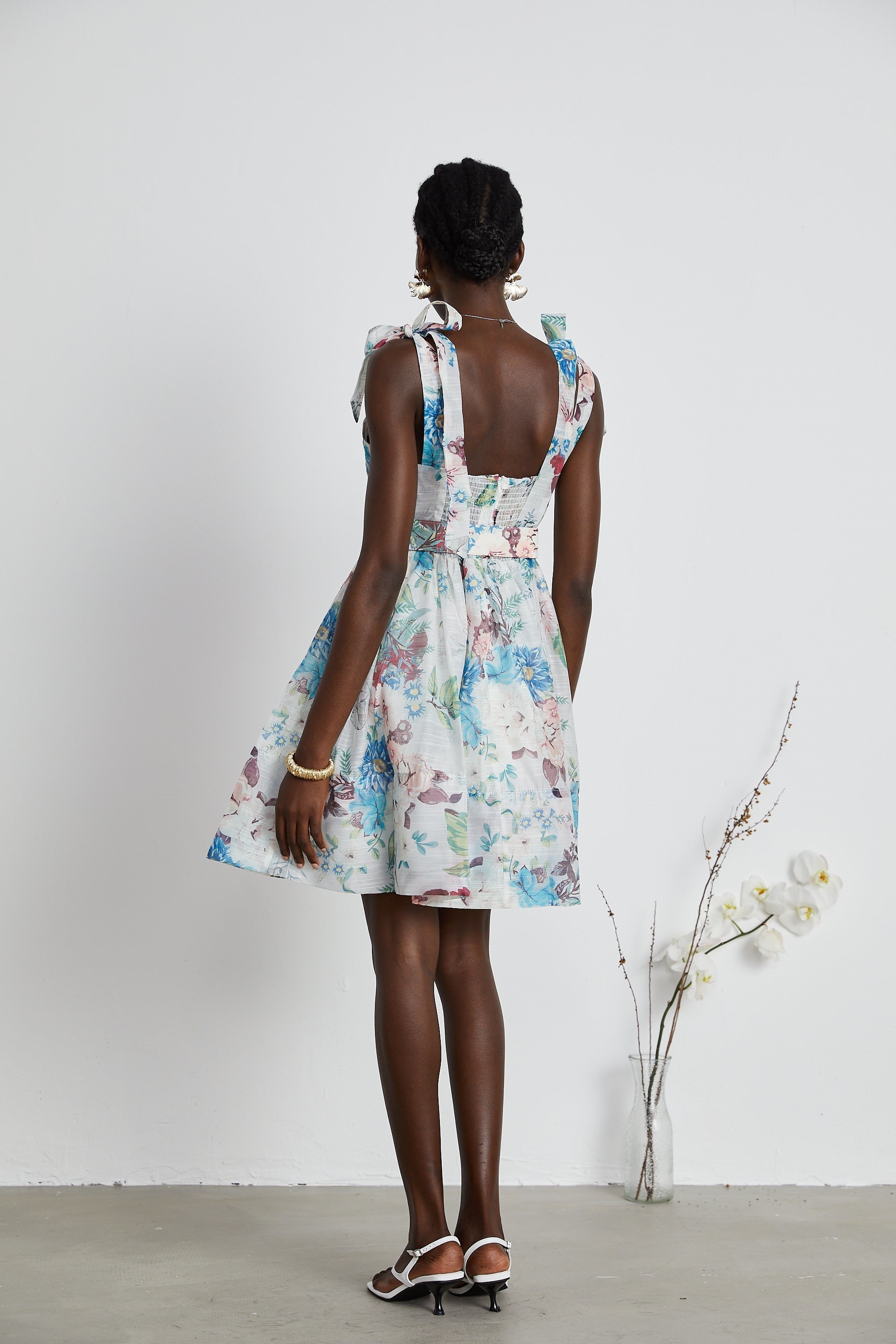 Floral Mini Dress | Tie-Strap | Feminine & Flowy