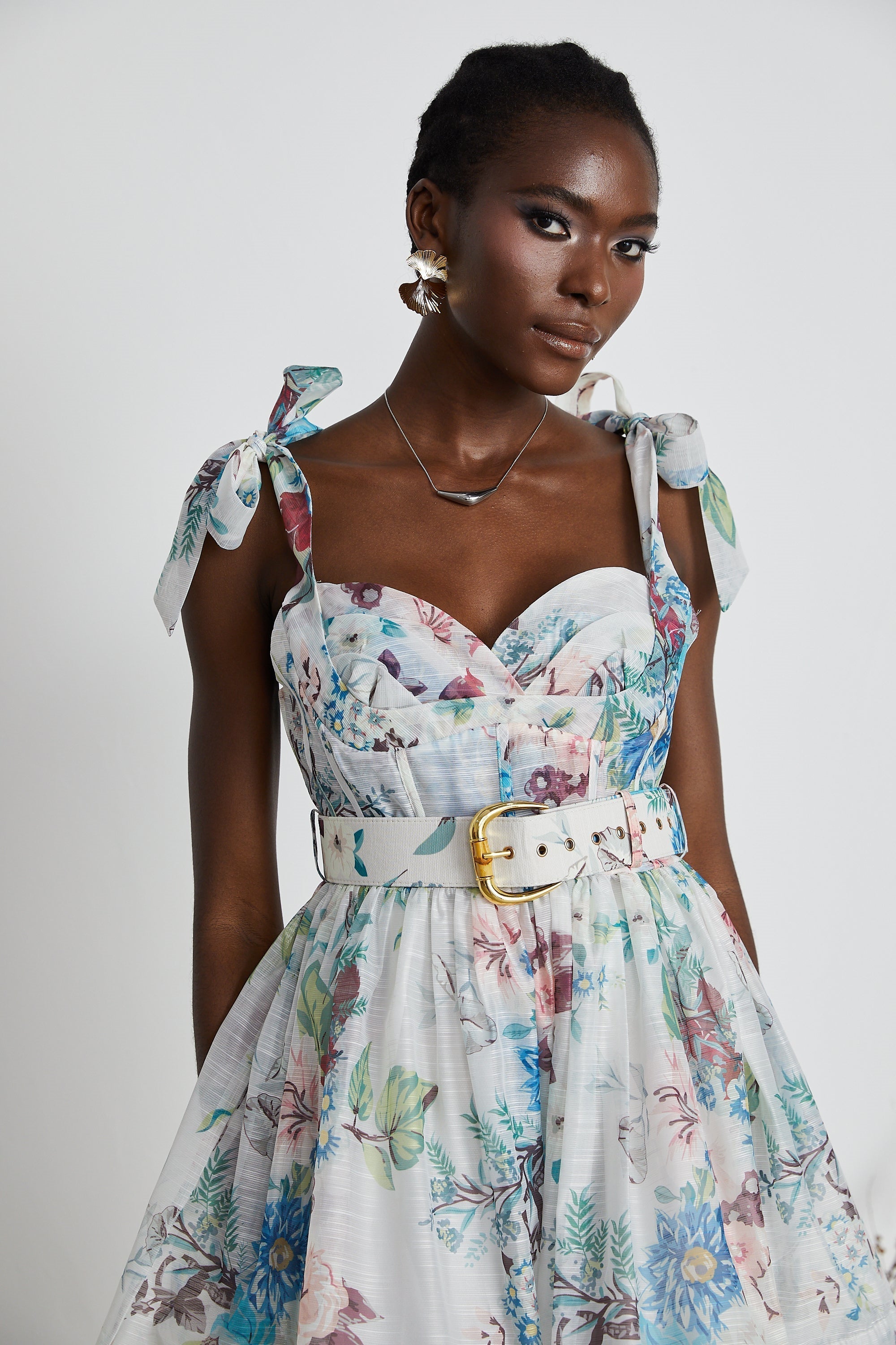 Floral Mini Dress | Tie-Strap | Feminine & Flowy