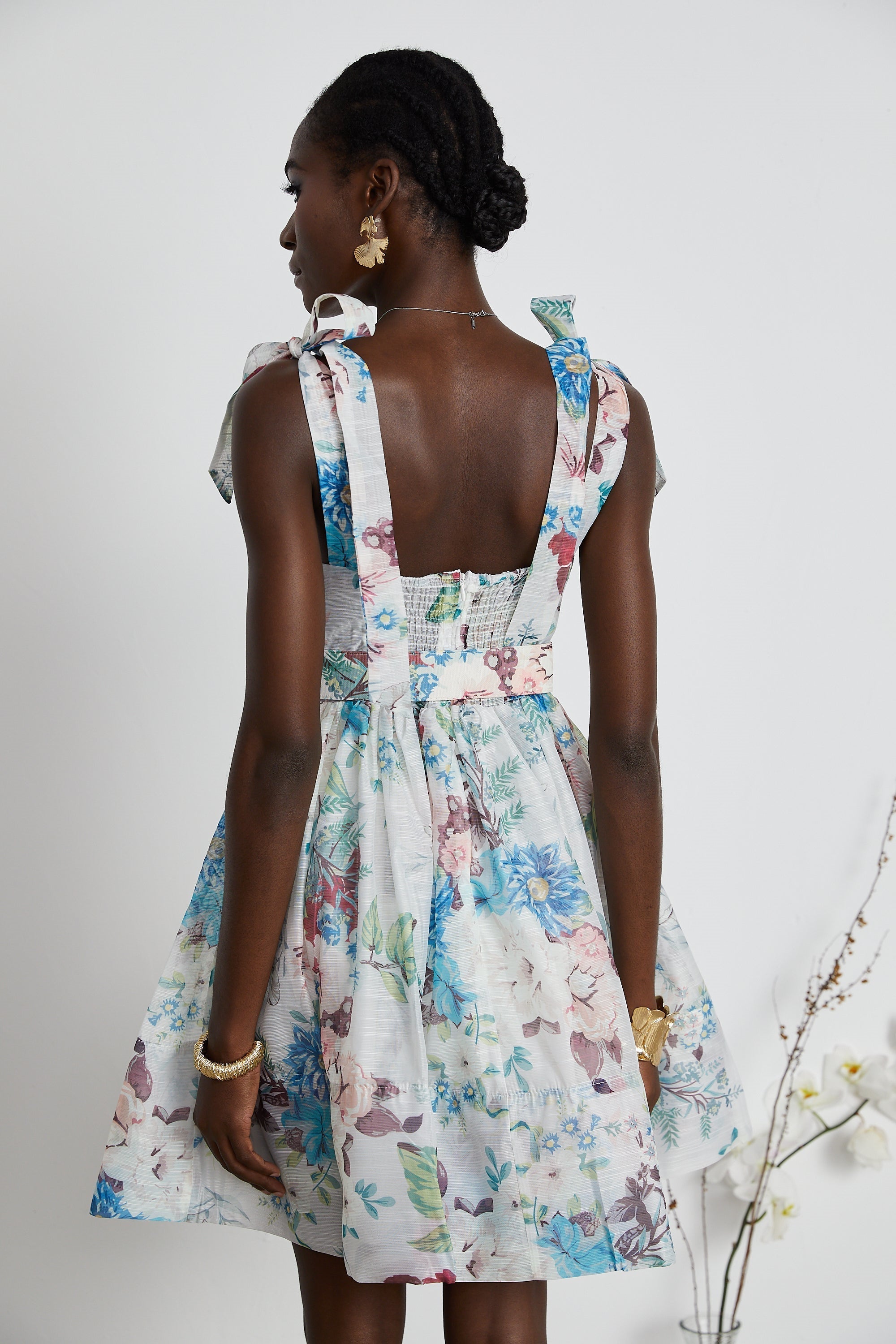 Floral Mini Dress | Tie-Strap | Feminine & Flowy