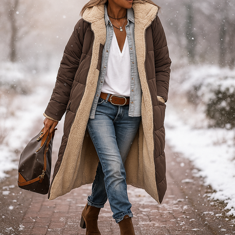 Women's Long Padded Coat | Long Distance