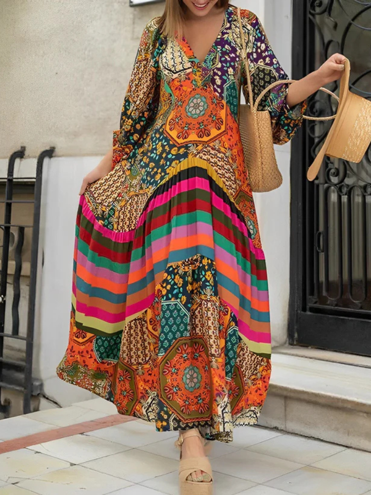 Mirella | Women’s Boho Maxi Dress | Bold & Beautiful