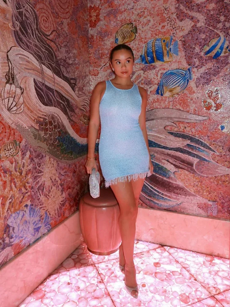 Lyra | Women’s Mini Dress | Shimmering