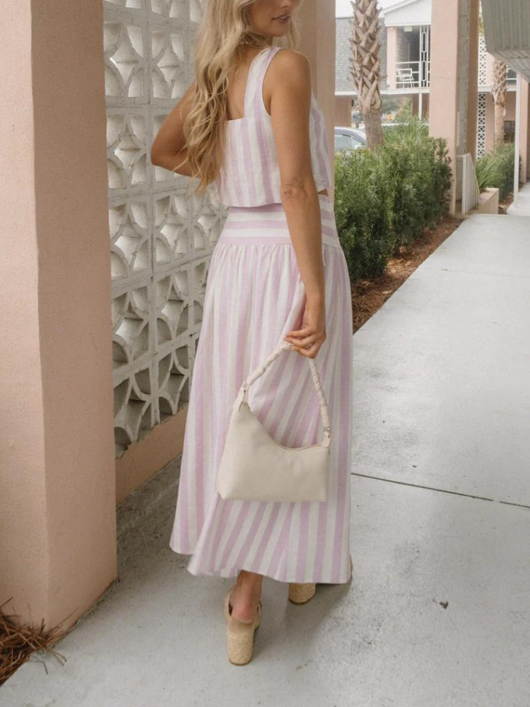Rosie | Women’s Striped Skirt Set | Light & Breezy
