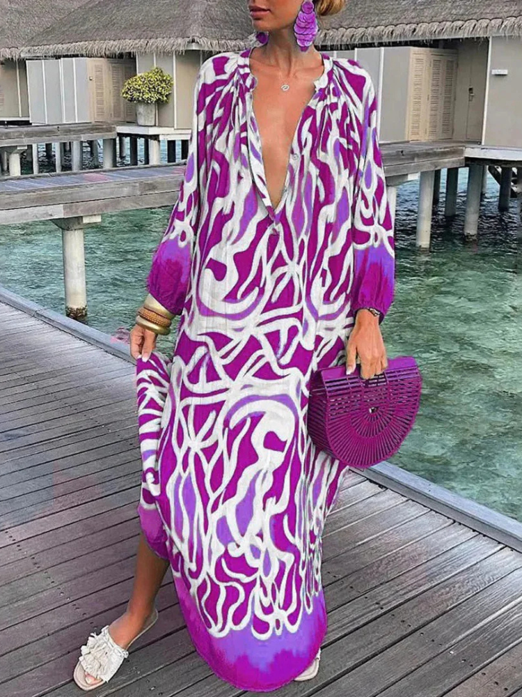 Isla | Women’s Dress | Boho Long Sleeve Flowing Fit