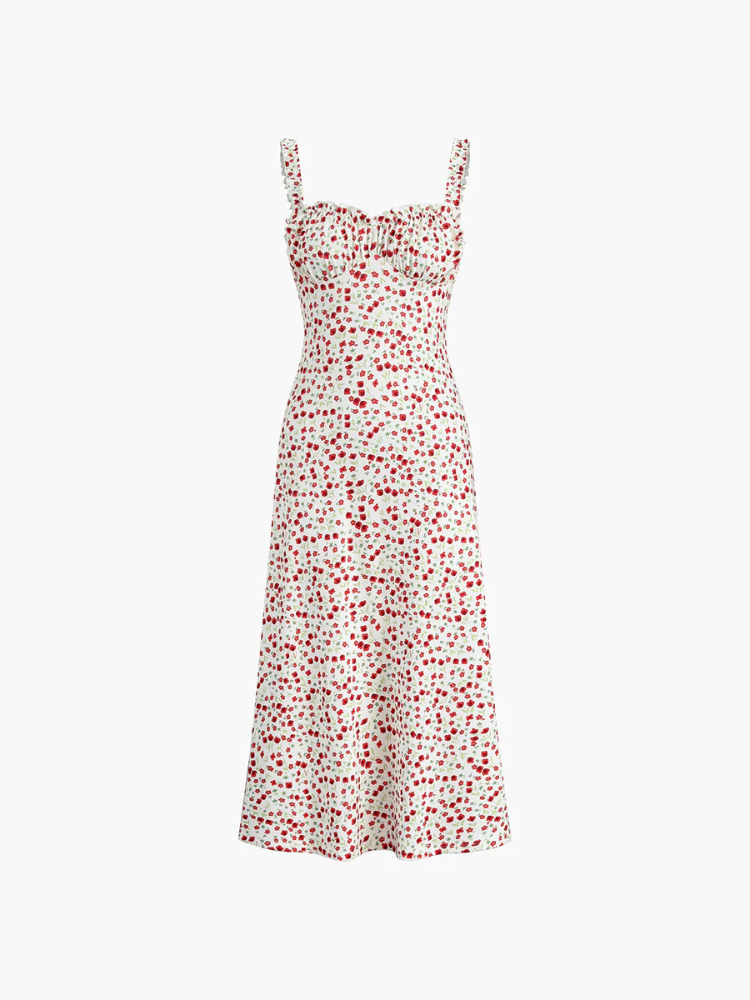 Saffira | Women’s Midi Dress | Bohemian Floral Cami
