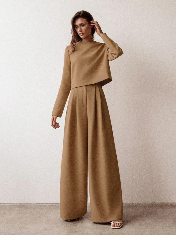 Mirella | Women’s Two-Piece Set | Wide-Leg