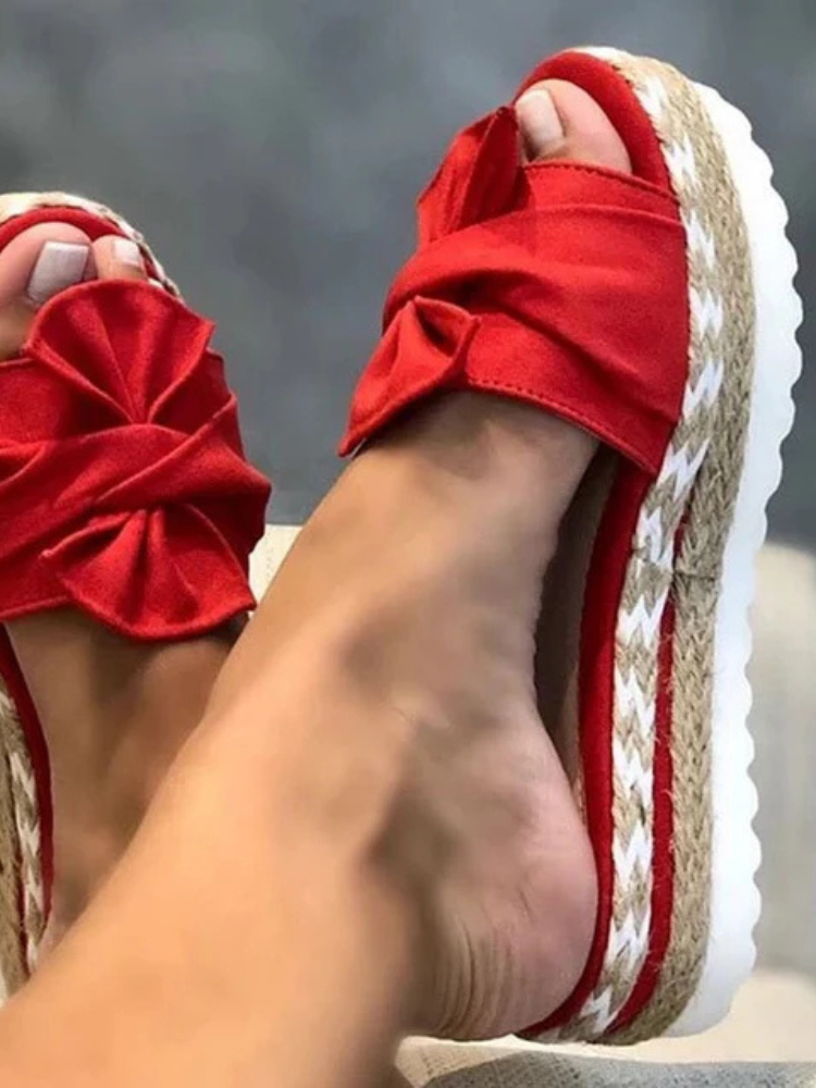 Abigail | Women’s Elegant Summer Sandals | Bow Detail