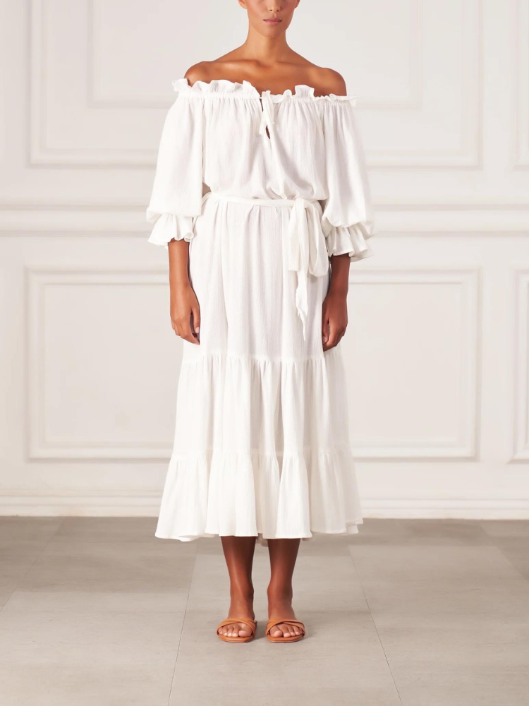 Emmaline | Women’s Cotton Gown | Vintage-Inspired and Romantic