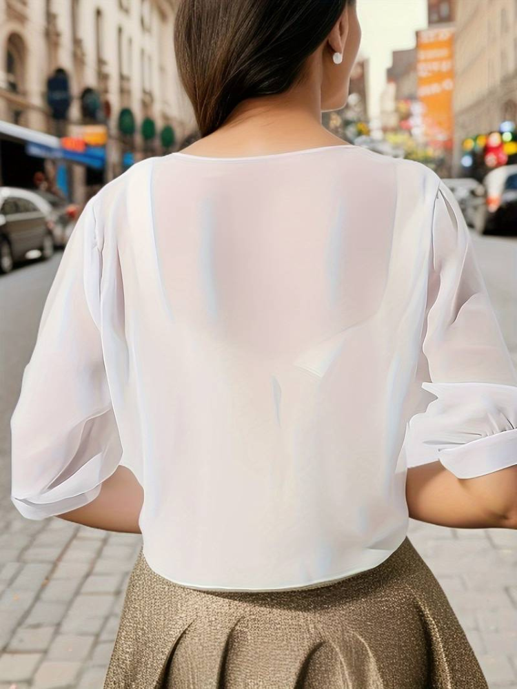 Lunéa | Women’s Blouse | Open-Front