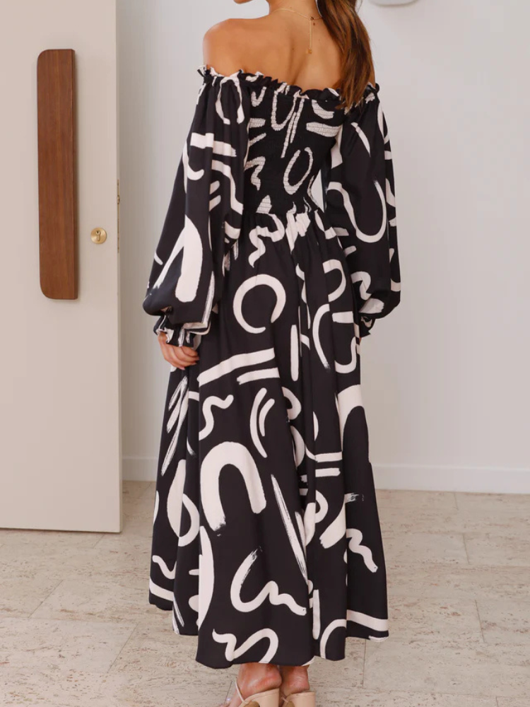 Ember | Women’s Maxi Dress | Balloon Sleeve Cut-Out Fit
