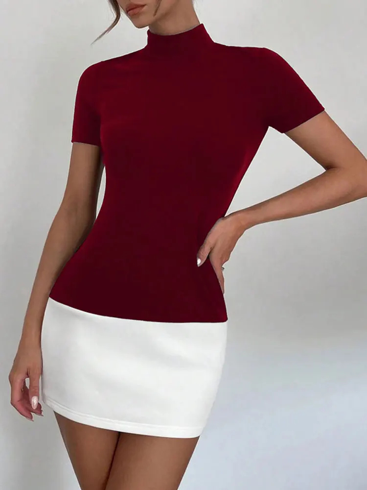 Tossy | Women’s Mini Dress | Contrast Patchwork