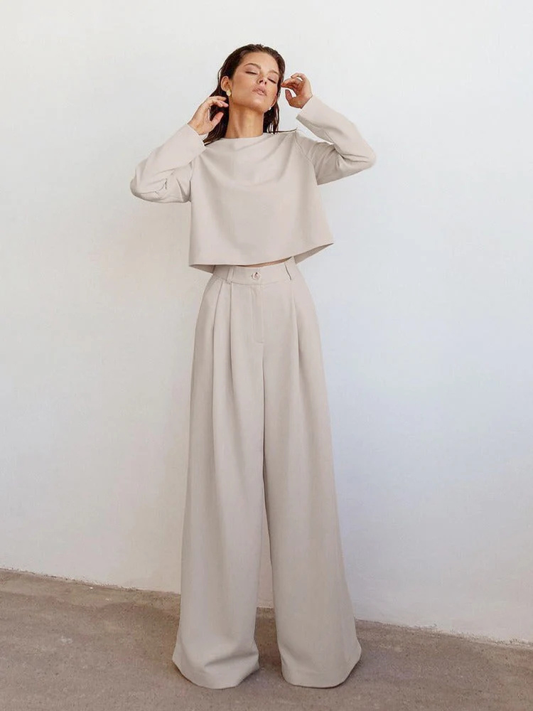 Mirella | Women’s Two-Piece Set | Wide-Leg