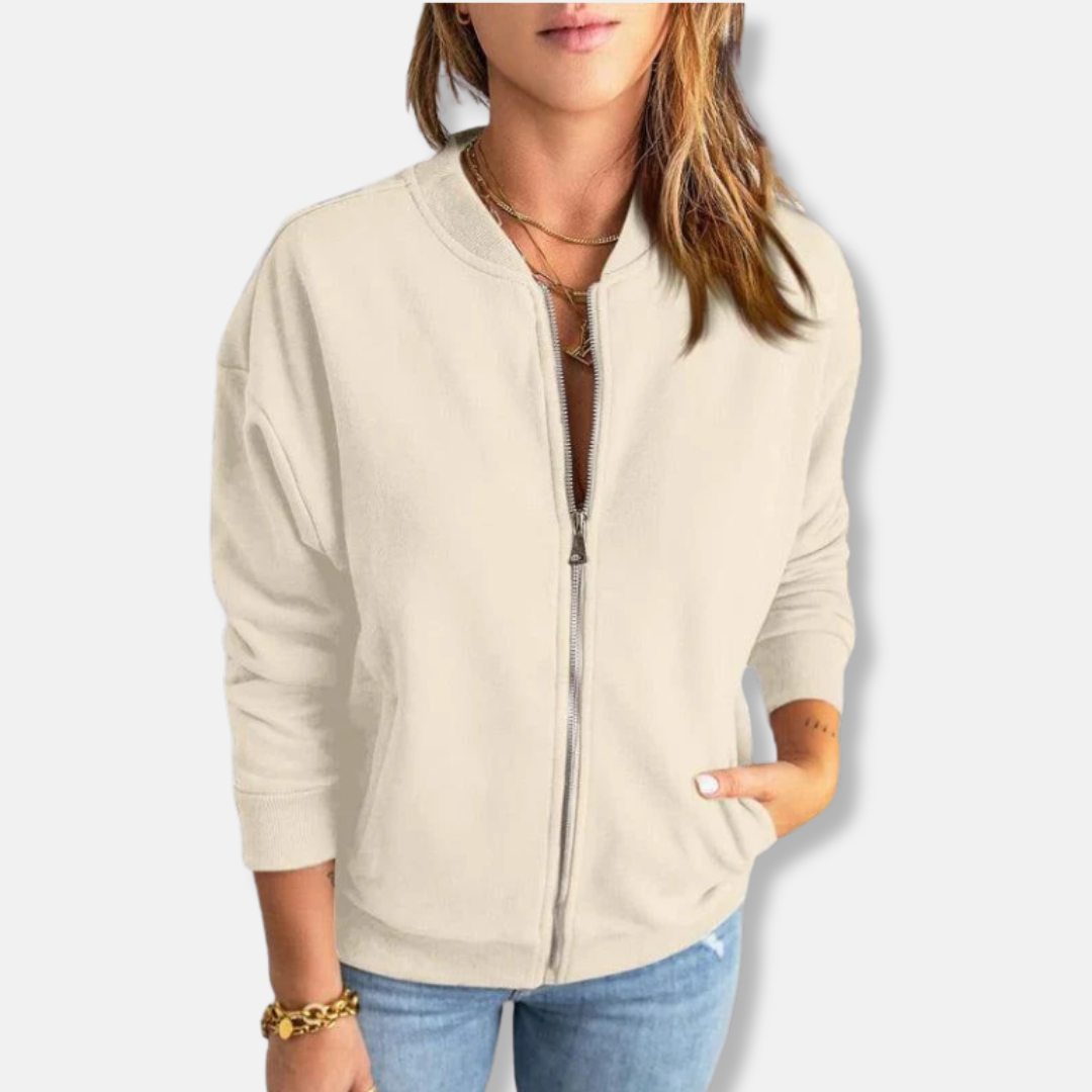 Alessandra – Women’s Lightweight Relaxed Fit Zip Jacket