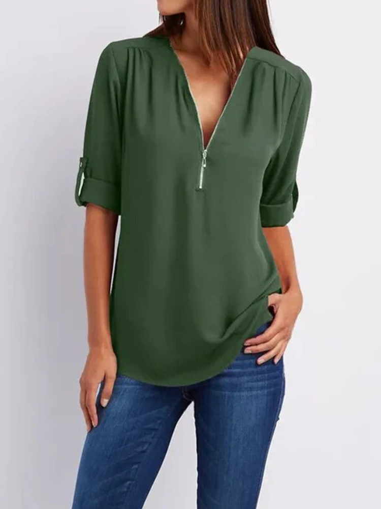 Noelle | Women’s Blouse | Elegant V-Neck