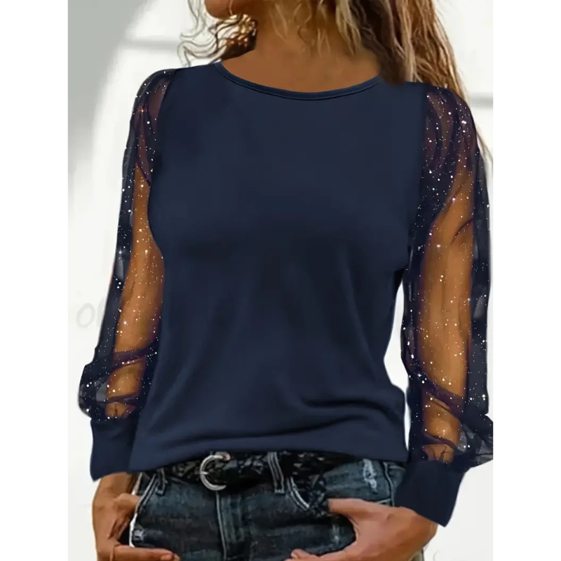 Adele | Women’s Lace Sleeve Blouse | Chic & Elegant