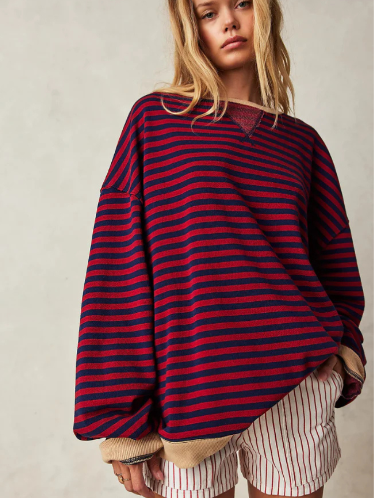Isabeau | Women’s Striped Sweater | Oversized & Trendy