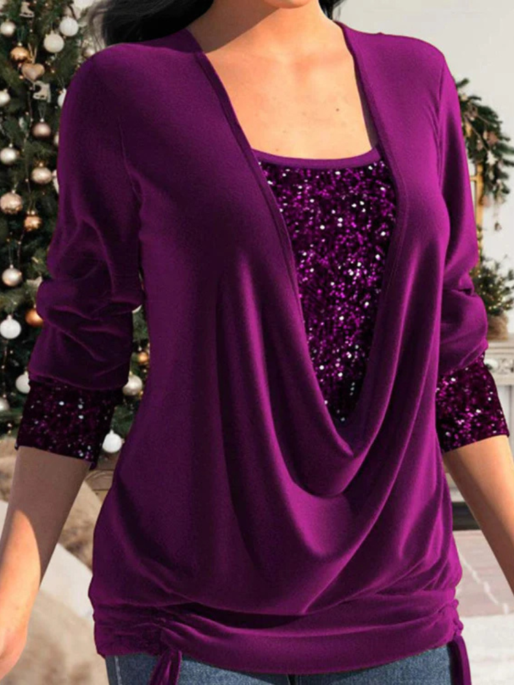 Selene | Women’s Sequin Blouse | Elegant & Sparkling