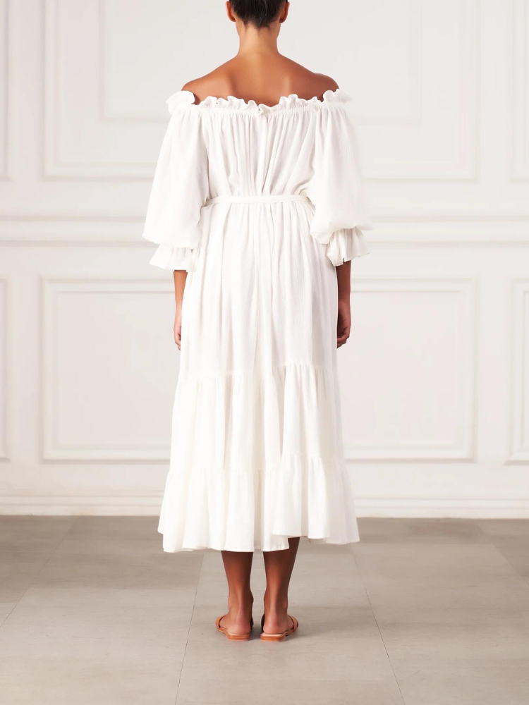 Emmaline | Women’s Cotton Gown | Vintage-Inspired and Romantic