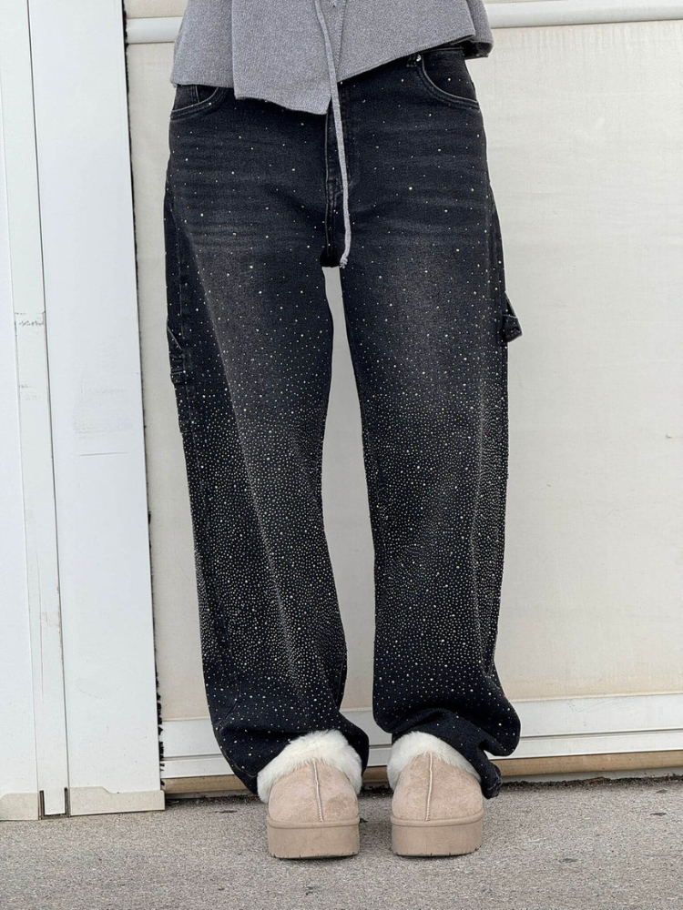 Juliette | Women’s Balloon Jeans | Jewel-Embellished