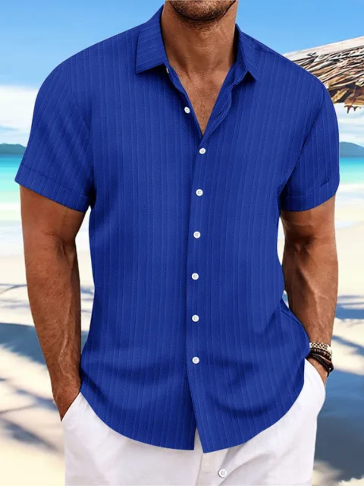 Noel | Men’s Jacquard Shirt | Vibrant Elegance