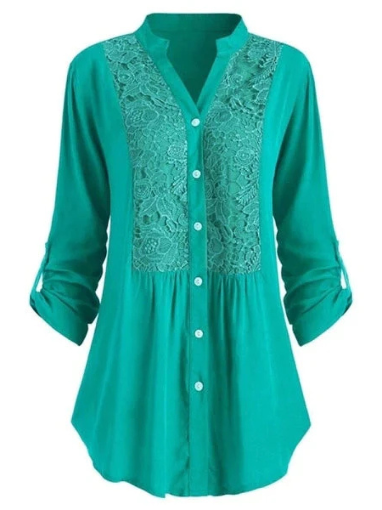Hailei | Women’s Blouse | Long Puff Sleeve Elegant Fit