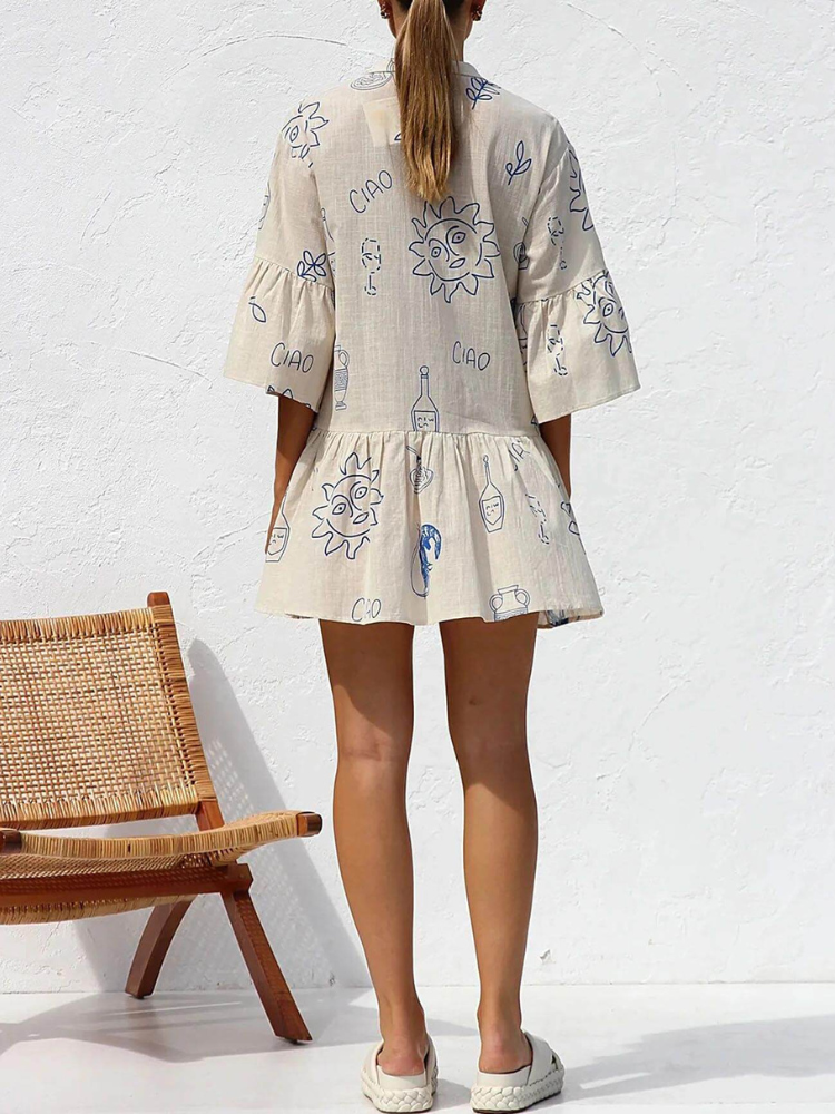 Leilani | Women’s Floral Shirt Dress | Irregular Hem