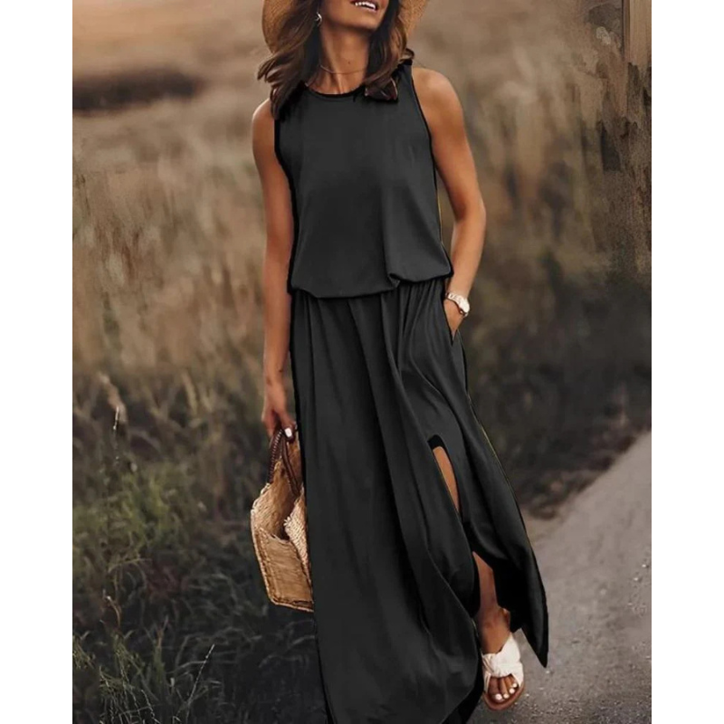 Brioni | Women’s Sleeveless Maxi Dress | Effortless Elegance
