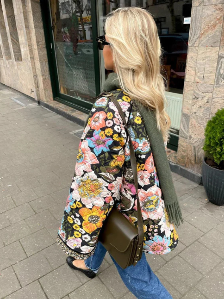 Freya | Women’s Floral Jacket | Waterproof & Bohemian