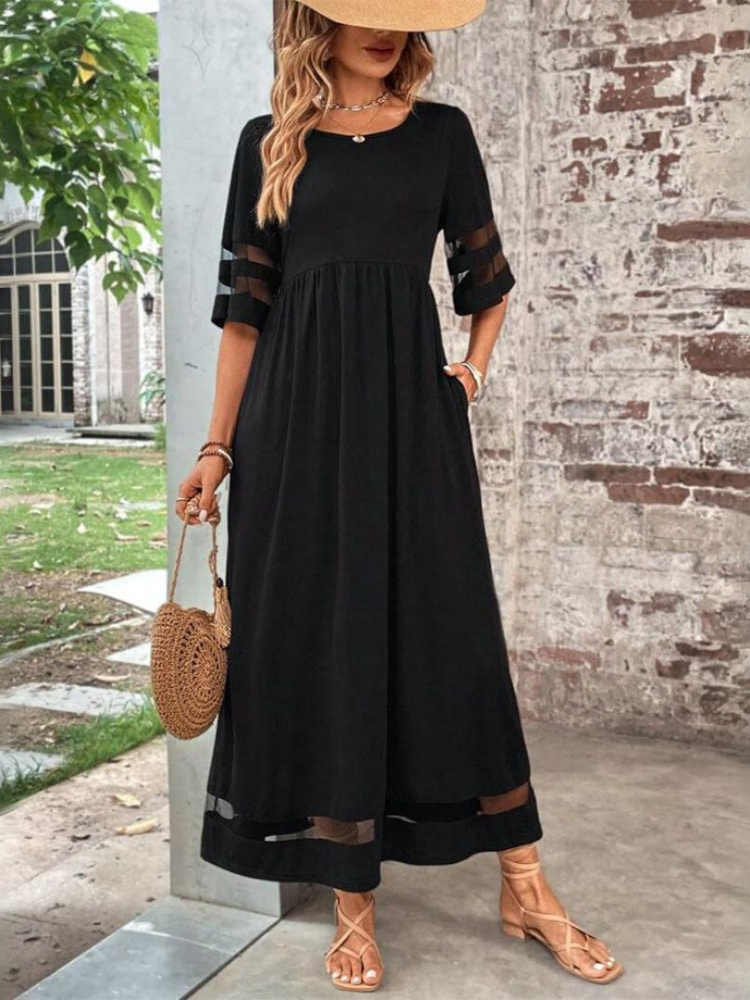 Celeste | Women’s Maxi Dress | Elegant Round Neck