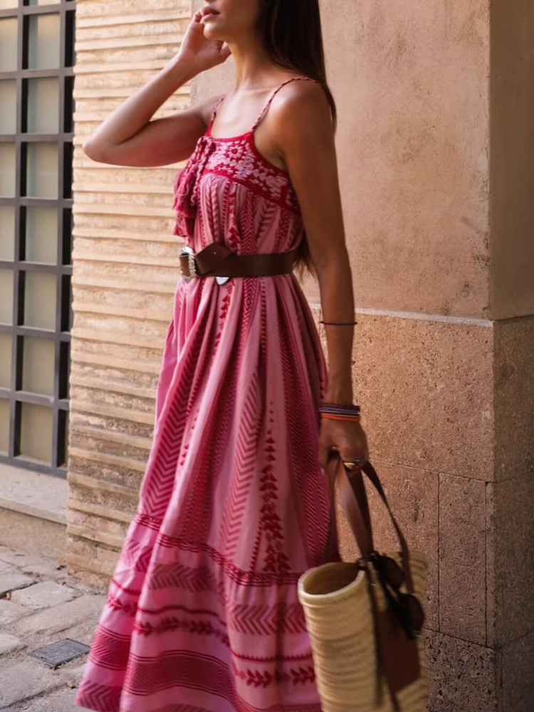 Alina | Women’s Boho Maxi Dress | Crochet Patchwork