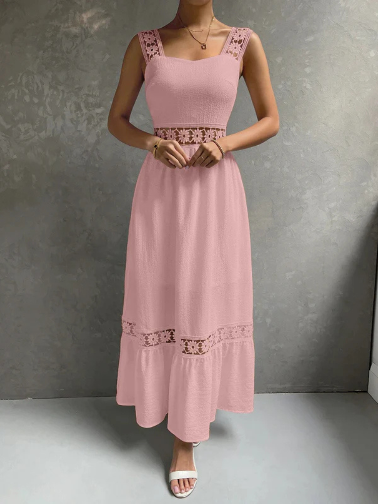 Seraphine | Women’s Maxi Dress | Elegant Lace Long Romantic