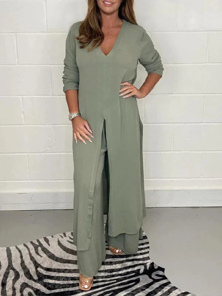 Noelle | Women’s Two-Piece Set | Elegant & Breathable