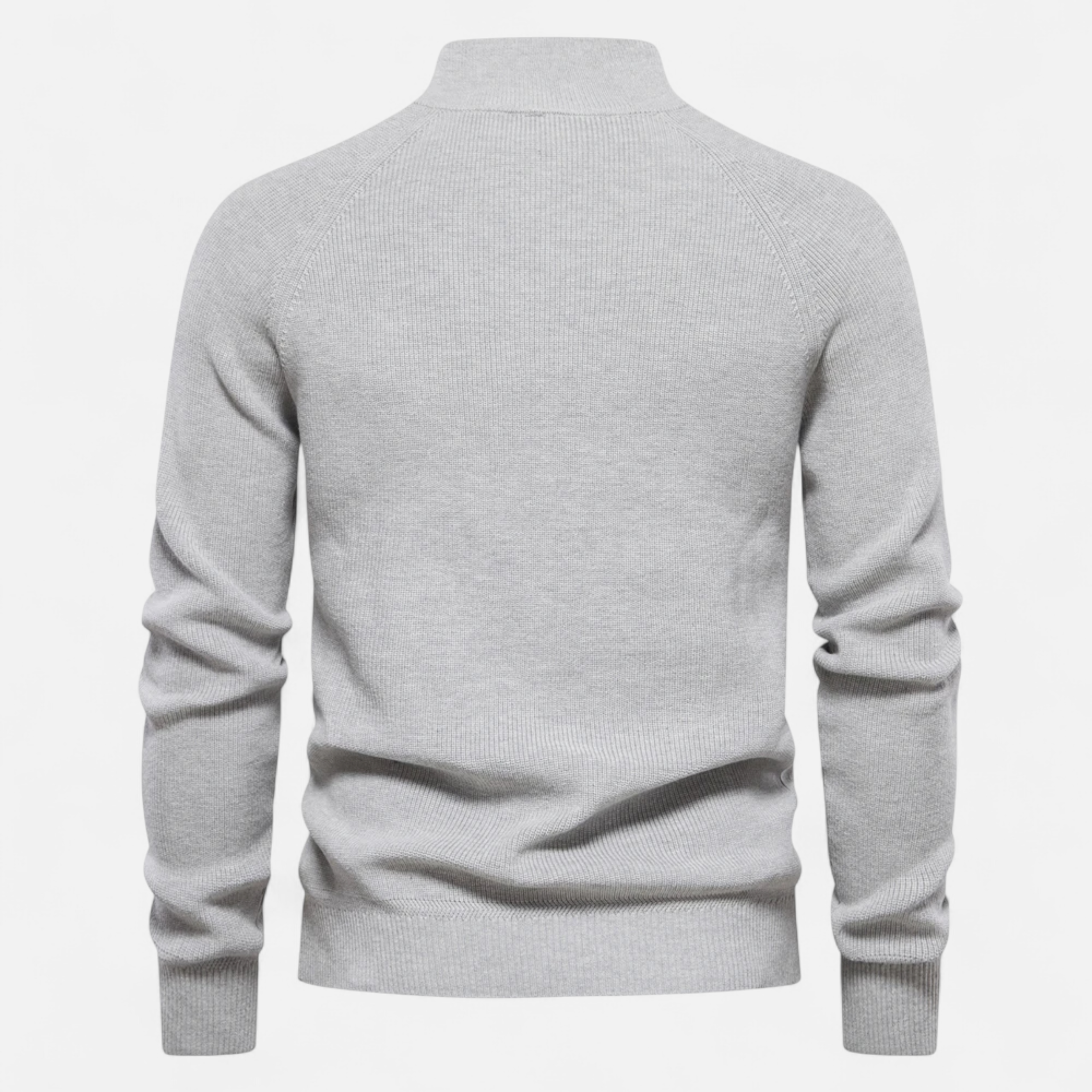 Men's zip-up jumper – sophisticated knit pattern
