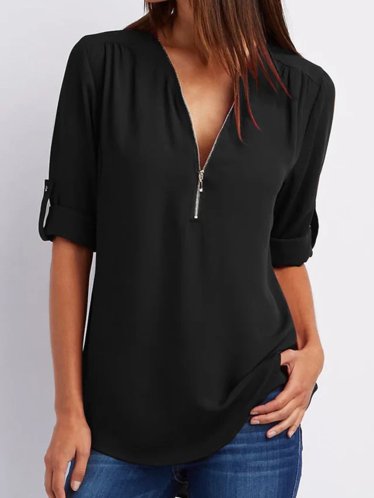 Noelle | Women’s Blouse | Elegant V-Neck