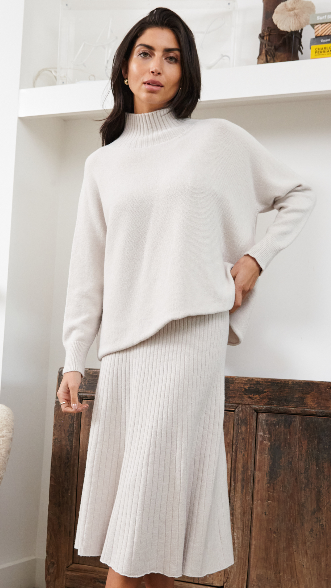 Women's jumper – ivory pattern