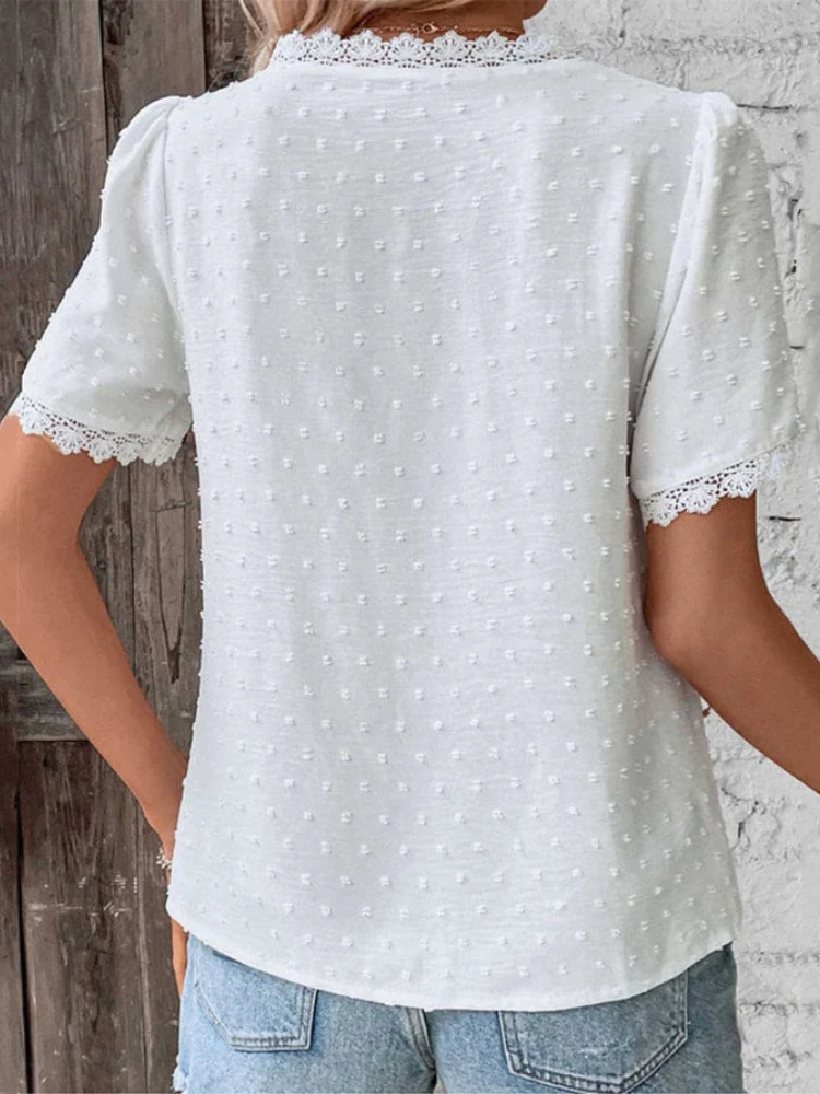 Alessia | Women’s V-Neck Blouse | Polished & Versatile