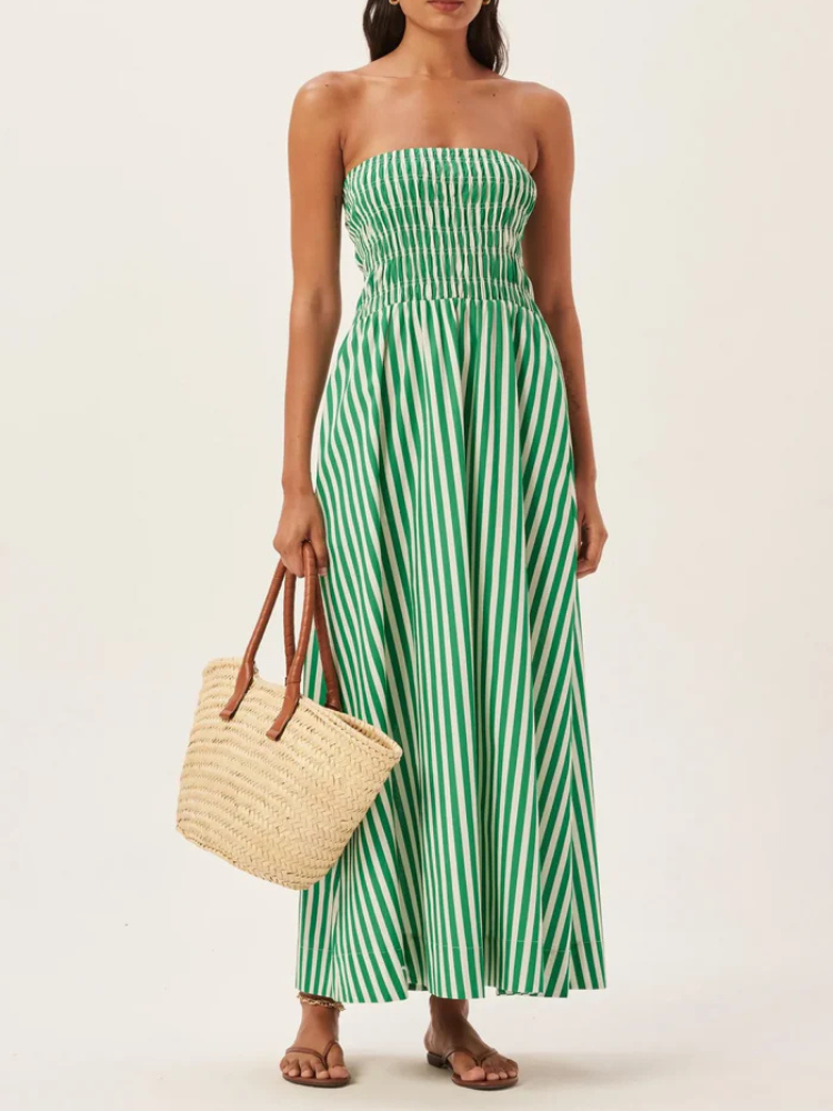 Peyton | Women’s Sundress | Color Block Backless